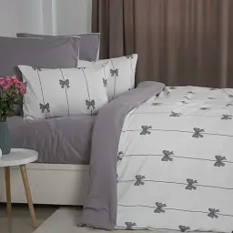 Комплект постільної білизни ТЕП Melluna Soft Ribbons євро білий - мініатюра 3