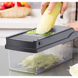 Овочерізка механічна мультислайсер подрібнювач ситечко для яєць та ніж для очищення овочів Veggie Slicer - мініатюра 2