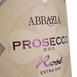 Ігристе вино Abbazia Prosecco Spumante DOC Rose Extra Dry, рожеве, екстра-драй, 0.75 л - мініатюра 3