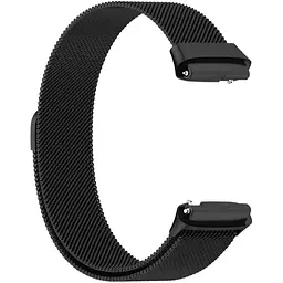 Ремінець DK для Xiaomi Redmi Watch 3 Active / 3 Lite Metal Milanese Loop Magnetic (black) - мініатюра 2