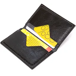 Шкіряна візитниця GRANDE PELLE 6,5х11х0,5 см acs0018792 - мініатюра 3