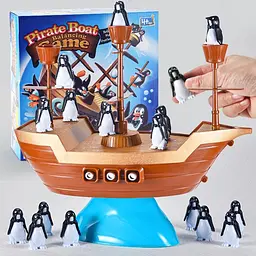 Настільна інтерактивна гра Ummi 707-61 Pirate Boat Balancing Game Brown - мініатюра 6