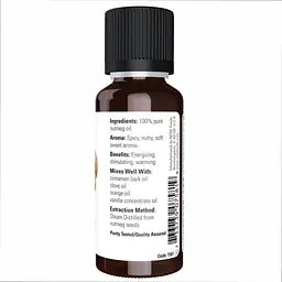 Олія мускатного горіха Now Essential Nutmeg Oil 30 ml - мініатюра 2