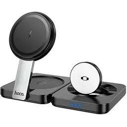 Зарядка Qi HOCO Ingenious 3-in-1 folding magnetic wireless charger CQ11 |15W|