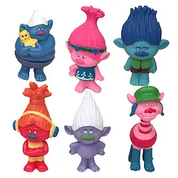 Іграшки тролі (Trolls), 6 шт - мініатюра 2