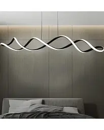 Підвісний світильник, люстра Goldlux 331069 Infinito Led 1x43W 4000K 6300Lm IP20 Чорний - мініатюра 2