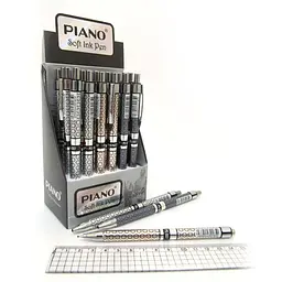 Ручка масляна автоматична Piano, синя, 24 шт., 007-PS