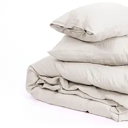 Простирадло на резинці MirSon Linen Jasmine Льон 70х140 см бежево-сіре (2200008269463) - мініатюра 6