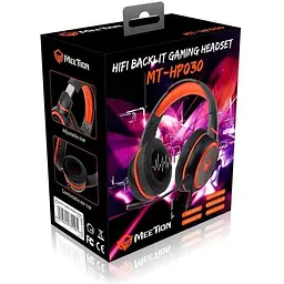 Ігрові навушники MeeTion Gaming Backlit HiFi MT-HP030 usb підключення з мікрофоном - мініатюра 2