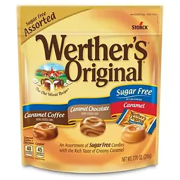 Цукерки Werthers Original Hard Sugar Free Assorted Flavors 218g