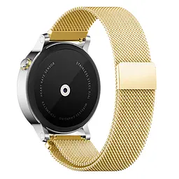 Міланський сітчастий ремінець для годинника Motorola Moto 360 2nd gen (46 мм) Gold - мініатюра 3