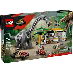 Конструктор LEGO Jurassic World Місія з відстеження раптора і титанозавра 582 деталі (76973)
