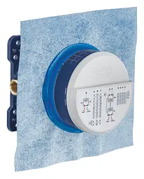 Душова система прихованого монтажу з термостатом Grohe Grohtherm Smartcontrol New Tempesta 250 UA26415SC10, Чорний матовий - мініатюра 6