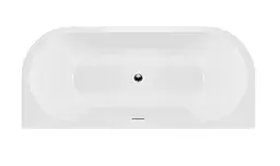 Ванна акрилова пристінна Rea Capri 150x75 white REA-W9800, Білий - мініатюра 3