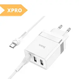 Мережевий Зарядний Пристрій XPRO N21 Pro PD30W+QC3.0 Type-C to IP білий (33291-01_418) - мініатюра 2
