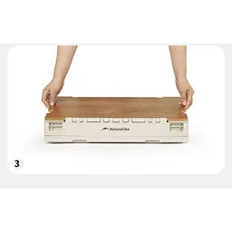 Складаний контейнер Naturehike CNK2450XB020 23 л бежево-сірий - мініатюра 4