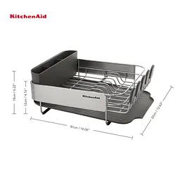 Підставка для сушки посуду KitchenAid Sinkware сіра (KEG895BXCGA) - мініатюра 9