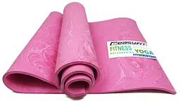 Килимок для йоги та фітнеса EasyFit PER Premium Mat 8 мм + Чохол рожевий - мініатюра 3