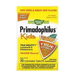 Суміш Пробіотиків для Дітей віl 2 до 12 років Primadophilus® 3 Billion- 30 жувальних таб