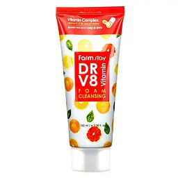Вітамінна очищаюча пінка DR.V8 Vitamin Foam Cleansing FarmStay 100 мл