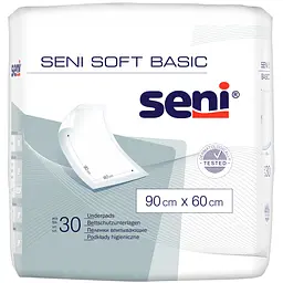 Одноразові пелюшки Seni Soft Basic 90х60 см 30 шт. (SE-091-B030-003)