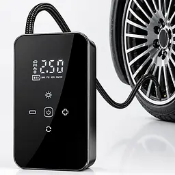 Автомобільний компресор портативний 60 Вт, 140PSI, 903А / Акумуляторний компресор для авто / Міні насос для шин - мініатюра 3
