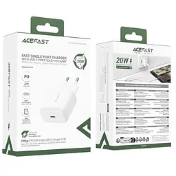 МЗП Acefast A130 PD20W (1USB-C) White - мініатюра 2