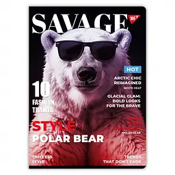 Набір зошитів для записів А4 Yes Savage 96 аркушів в клітку 3 шт. (682009) - мініатюра 4