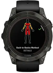 Смарт-годинник Garmin Fenix 7 Sapphire Solar Black DLC Titanium with Black Band (010-02540-34/35) - мініатюра 10