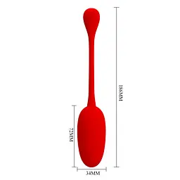 Віброкуля PRETTY LOVE KNUCKER Red, 12 vibration functions Memory function PRETTY LOVE BI-014786-2 98607 - мініатюра 5