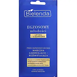 Маска для обличчя Bielenda Exosomes of Youth Anti-Wrinkle Firming And Brightening Mask 8 г
