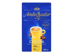 Кава мелена AMBASSADOR 225г Crema вак.уп.