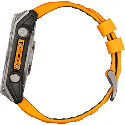 Смарт-годинник Garmin Fenix 8 AMOLED Sapphire 51mm Titanium with Spark Orange/Graphite Silicone Band (010-02905-10) [115048] - мініатюра 4