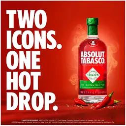 Горілка Absolut Tabasco ароматизована 38% 0.7 л - мініатюра 2