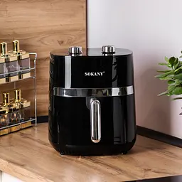Аерогриль-фритюрниця SOKANY SK-10024 на 6,5 л з терморегулятором, чорний Sokany SK10024 - мініатюра 2