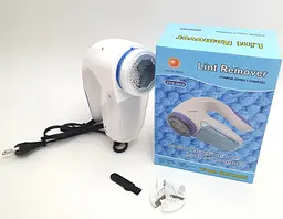 Машинка для видалення ковтунців Lint Remover JTY-2018 220В 5Вт Біло-блакитний (2104618611) - мініатюра 4