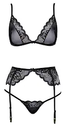 Комплект Kissable Suspender Pola L/XL чорний - мініатюра 3