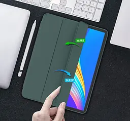 Чохол-книжка CDK Еко-шкіра силікон Smart Case cлот стилус для Apple iPad Air 10.9" 4gen 2020 (015026) green - мініатюра 3