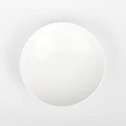 Тарілка МВМ My Home Промінь глибока 20.9 см біла (KP-121 WHITE) - мініатюра 2
