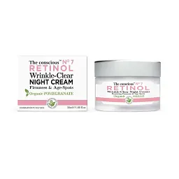 Нічний крем для обличчя The Conscious Night Cream Retinol Wrinkle-Clear 50 мл - мініатюра 2