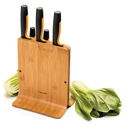 Набір кухонних ножів з бамбуковим блоком Fiskars Functional Form ™ 5 шт 1057552 - мініатюра 10