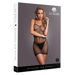 Міні-сукня Le Désir With Fishnet Structure, One Size (чорний) - мініатюра 10