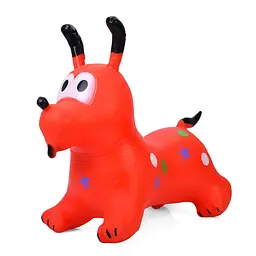 Дитяча іграшка-стрибун Собачка Bambi MS 4161(Red) гума, до 20 кг