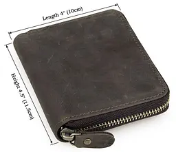 Чоловічий шкіряний гаманець Vintage 10х11,5 см acs0015368 - мініатюра 10