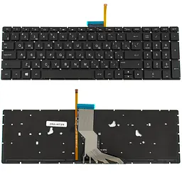 Клавіатура для ноутбука HP (250 G6, 255 G6 series) rus, black, без фрейма, підсвічування клавіш - мініатюра 2