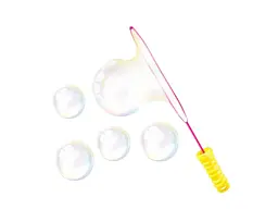 Мильні бульбашки з паличкою BUBBLE FUN зелена/жовта (19,5x14x36,5см)