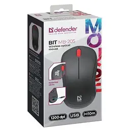 Комп'ютерна мишка Defender Bit MB-205 Silent Wireless Black (52205) - мініатюра 5