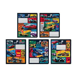 Зошит Kite Hot Wheels, 12 аркушів, лінія (HW26-234), в асортименті