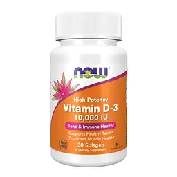 Вітамін D-3, Vitamin D-3 10,000 IU - 30 softgels