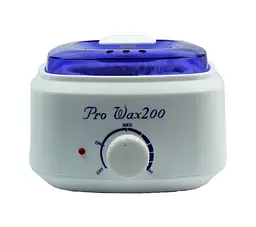 Воскоплав банковий Pro Wax 200 для депіляції нагрівач для воску з терморегулятором Біло Синій